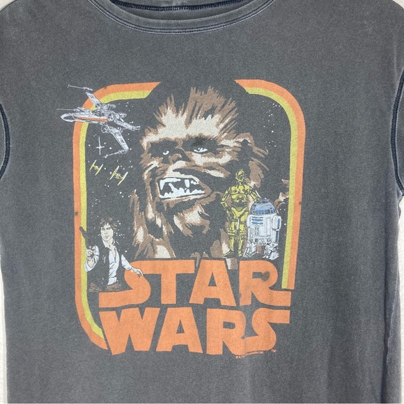 Junk Food Star Wars Black Wash Tee Shirt XL Junior Cotton - Picture 5 of 16